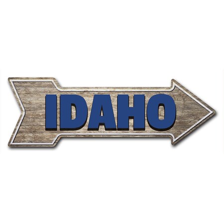 Signmission Idaho Arrow Decal Funny Home Decor 24in Wide D-A-8-999804